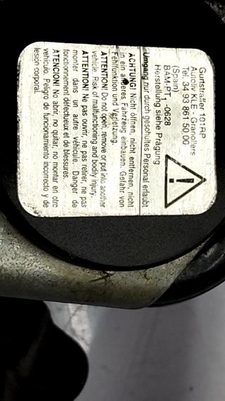 CINTURON SEGURIDAD DELANTERO DERECHO VOLKSWAGEN POLO (9N1)