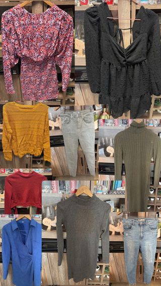 Consegna di abbigliamento da donna taglia 36