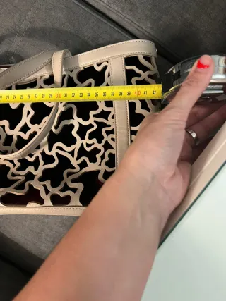 Bolso Tous Beige y Rojo