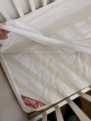 Cuna infantil madera clara de 40x70