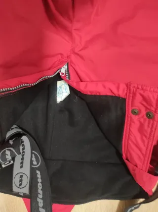 Pantaloncini da sci Monplay rossi