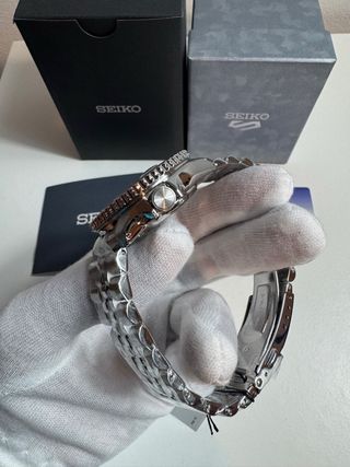 Seiko 5 Sports GMT blanco/Reloj nuevo y precintado