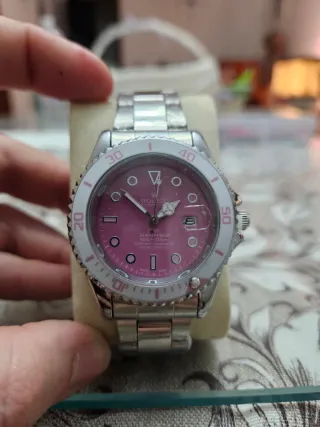 Orologio da donna rosa e argento