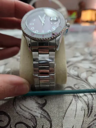 Orologio da donna rosa e argento