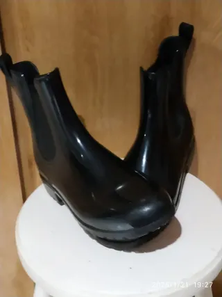 Stivali da acqua neri da donna