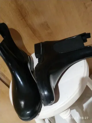 Stivali da acqua neri da donna