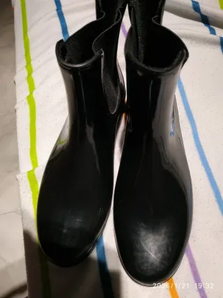 Stivali da acqua neri da donna