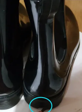 Stivali da acqua neri da donna