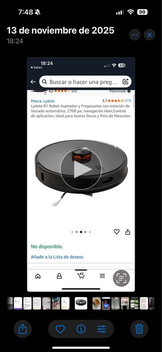 Robot aspirador Lydsto R1 (Xiaomi)