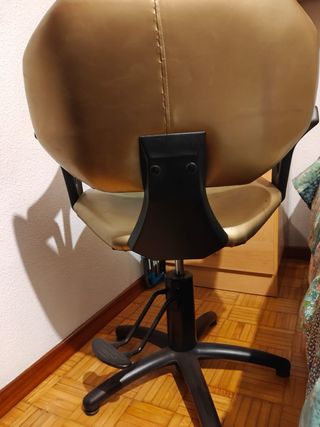 Sillón Peluquería Hidráulico Dorado (3 unidades)