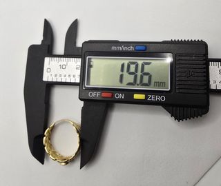 Anillo Solitario de oro de 18k, 2.99 g, T-18.