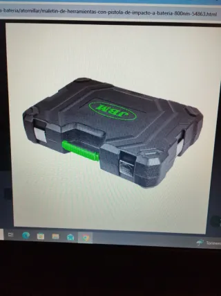 2 maletín JBM con pistola de impacto eléctrica