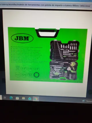 2 maletín JBM con pistola de impacto eléctrica