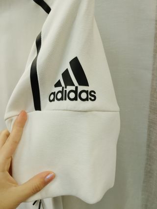 Sudadera Adidas Mujer Blanca con Capucha