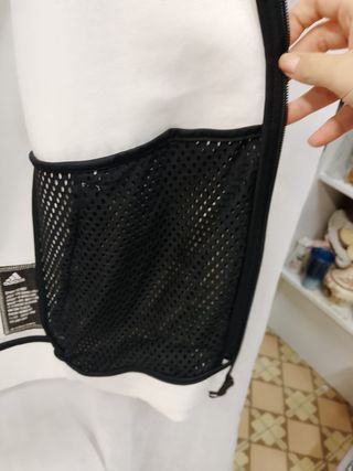 Sudadera Adidas Mujer Blanca con Capucha