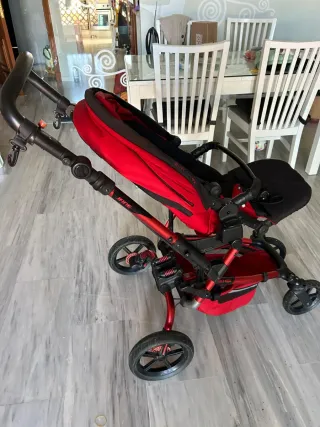 Carrito Bebé Jane Capazo y Silla Rojo