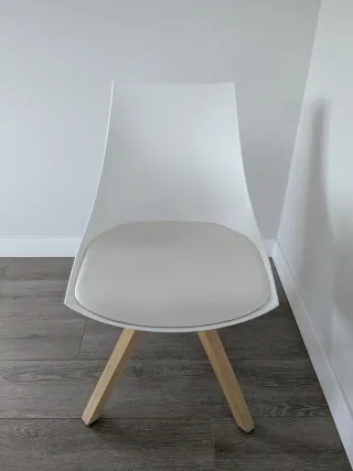 4 Sillas de Cocina Blancas