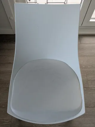 4 Sillas de Cocina Blancas