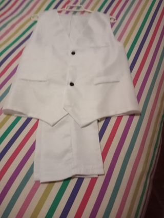 Disfraz traje blanco XL