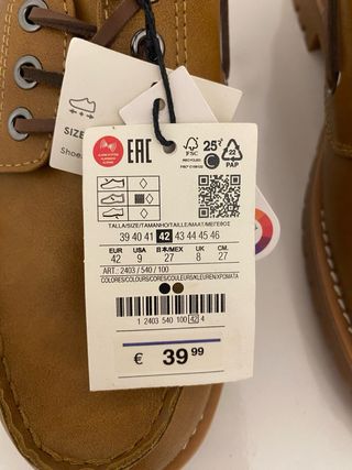 Mocasines NUEVOS Marrones Talla 42