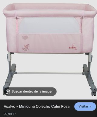 Minicuna Colecho Asalvo Calm Rosa