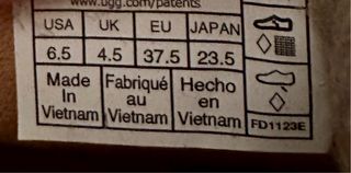 Botas UGG Beige impermeables con Puño Tejido