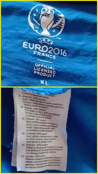 Maglietta Uefa Euro 2016 Francia XL