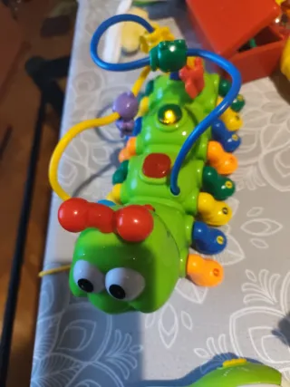 Lote juguetes Bebé: Volante,teléfono,Libro Piano