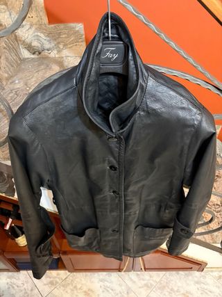 Giacca donna in vera pelle vintage