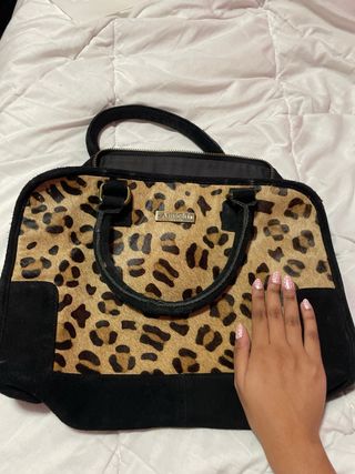 Bolso Vintage Amichi leopardo y negro