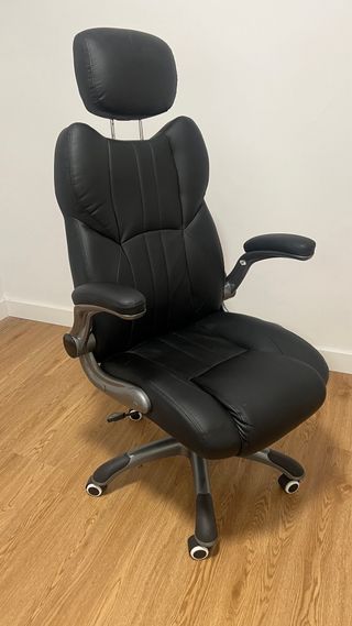 Silla de escritorio ergonómica negra