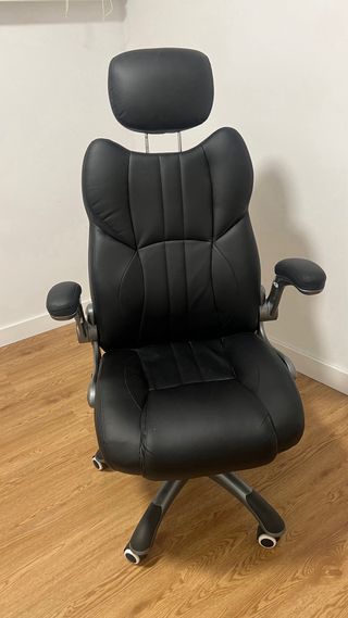 Silla de escritorio ergonómica negra