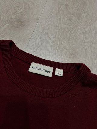 Jersey Lacoste Rojo burdeos Vintage