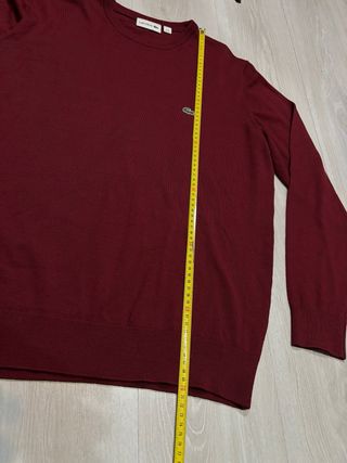 Jersey Lacoste Rojo burdeos Vintage