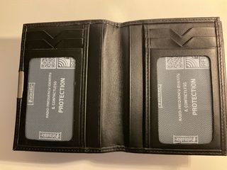 Cartera Piel Noble Caballero RFID Negra