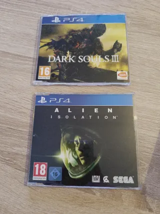 PS4 Dark Souls III y Alien Isolation