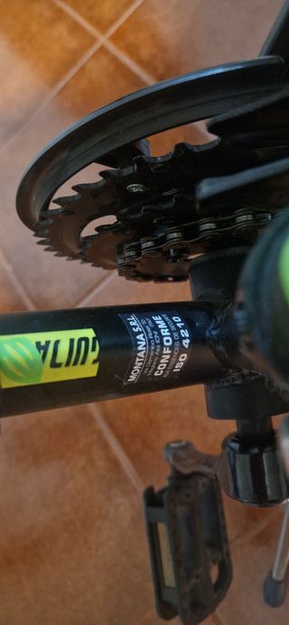 Bicicleta Montaña 20 Negra/Verde