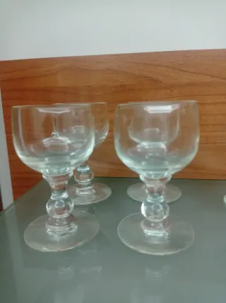 Set 6 Calici Liquore Vintage Vetro