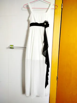 Vestido largo blanco Talla XS