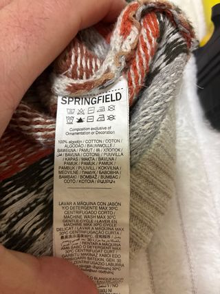 Jersey 100% algodon Springfield multicolor tallaXL