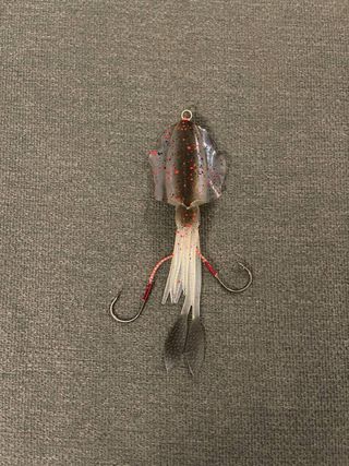 Amostra De Pesca Lula Preta & Transparente