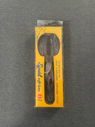 Amostra De Pesca Lula Preta & Transparente