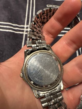 Reloj Casio Analógico Azul y Plateado