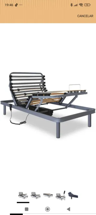 Cama articulada más colchon