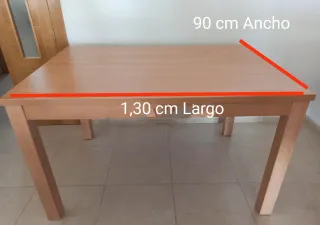 Mesa comedor y 6 sillas madera