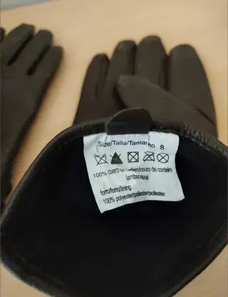 Guantes piel mujer