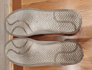 Zapatillas vestir cremallera gris/blanco T40