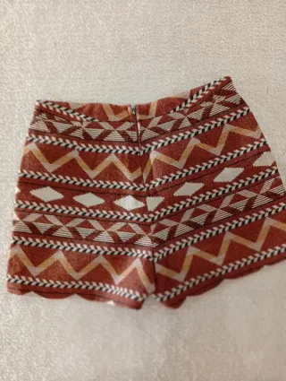 Pantalón corto estampado mujer