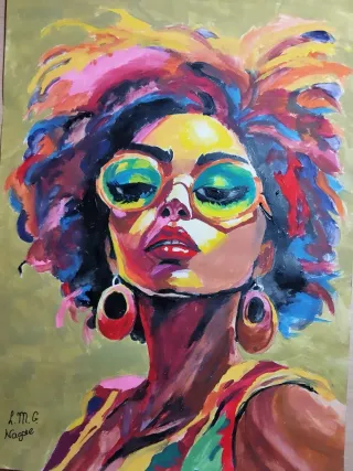 Dibujos a lápiz y pincel. Instagram: nagore_arts