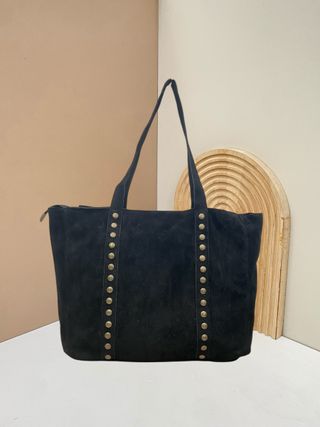 Bolso Piel Italiana Mujer Negro 0703